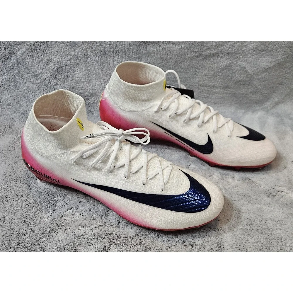 Nike Air Mercurial Superfly 10 Elite AG-Pro White/Red Men Size 12.5 HV3756-600